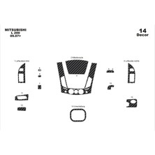 meriç cockpit design Meriç® Mitsubishi L200 4x2 Ön Torpido Kaplama Maun 14 Parça 2007-2013