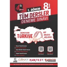 Nartest Yayınevi LGS 8. Sınıf 1. Dönem 4’lü Tüm Dersler Deneme Sınavı Tek Yürek