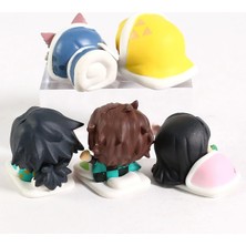 Bandaı Kimetsu No Yaiba Uyku Serisi Manga Figür Biblo 4-5 cm - 5 Adet Tam Set