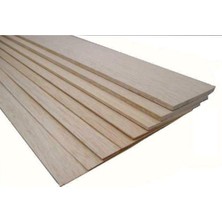Del Rey Balsa Levha 100CM 1,0mm 5'li