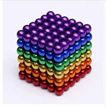 Magic And Funny Neo Cube Mıknatıs Küp Renkli Karışık 5 mm 216 Adet