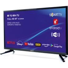 Yumatu 40" 101 Ekran Uydu Alıcılı FULL HD Android Smart LED TV