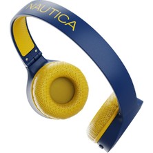 Nautica H120 Stereo Kablosuz Bluetooth Mikrofonlu Kulaküstü Kulaklık Navy Sarı