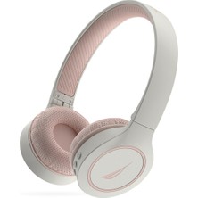 Nautica H120 Stereo  Kablosuz Bluetooth Mikrofonlu Kulaküstü Kulaklık Beyaz Pembe