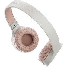 Nautica H120 Stereo  Kablosuz Bluetooth Mikrofonlu Kulaküstü Kulaklık Beyaz Pembe