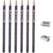 Faber-Castell Goldfaber Dereceli Kalem Çizim Seti 6 Parça Grafit Kalem ve Aksesuarlar