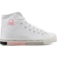 Benetton BN70021 Beyaz Pudra Kadın Günlük Ayakkabı BN70021-BEYAZ-PUDRA Beyaz