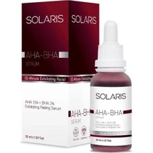 Solaris Cilt Tonu Eşitleyici Canlandırıcı Aha %10 + Bha %2 Serum 30 ml Aha Bha Tonik 200 ml