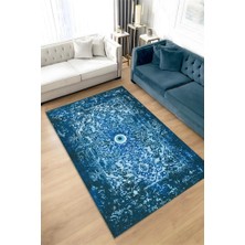 Homshtag Nazar Dokuma Tabanlı Yıkanabilir Dekoratif Halı