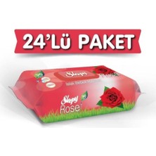Sleepy Gül Kokulu 2160 Yaprak Islak Havlu 24 Paket 90 Yapraklı Hassas Temizlik Ürünü