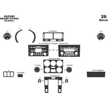meriç cockpit design Meriç® Suzuki Grand Vitara 4x4 Ön Torpido Kaplama Maun 26 P. 2005-›