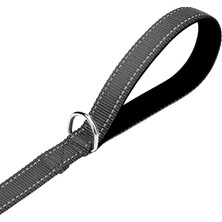 Mita Dayanıklı Köpek Gezdirme Tasması/kayışı 2X120CM Antrasit / Antrasit