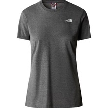 The North Face Simple Dome Kadın Gri Bisiklet Yaka Tişört