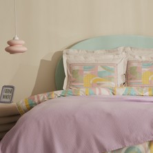 Karaca Home Pine Çift Kişilik Nevresim Pike Set Lila