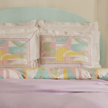 Karaca Home Pine Çift Kişilik Nevresim Pike Set Lila