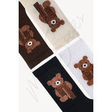 Mono Socks 4'lü Peluş Teddy Bear Ayı Çorap