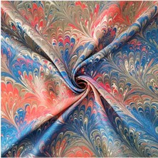 ElifEbru Exclusive Handicrafts Ebru Sanatı El Yapımı Özel Koleksiyon Twill Ipek Eşarp Ozltıe 23