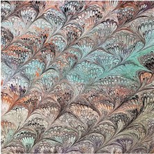 ElifEbru Exclusive Handicrafts Ebru Sanatı El Yapımı Özel Koleksiyon Twill Ipek Eşarp Ozltıe 12