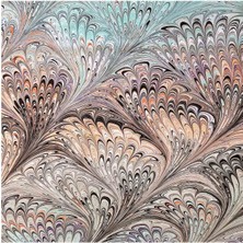 ElifEbru Exclusive Handicrafts Ebru Sanatı El Yapımı Özel Koleksiyon Twill Ipek Eşarp Ozltıe 12