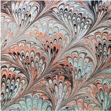 ElifEbru Exclusive Handicrafts Ebru Sanatı El Yapımı Özel Koleksiyon Twill Ipek Eşarp Ozltıe 12