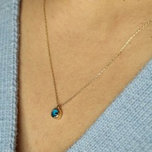By Milo Jewellery Nazar Minimal Boncuk Altın Kolye
