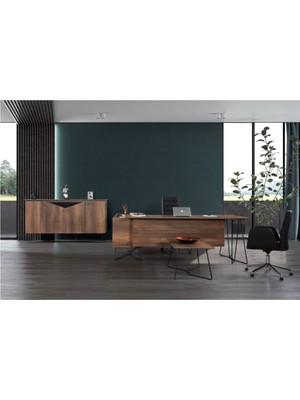 Bubu Home Halfeti Ofis Masa Takımı Makam Odası Takımı Ofis Masası