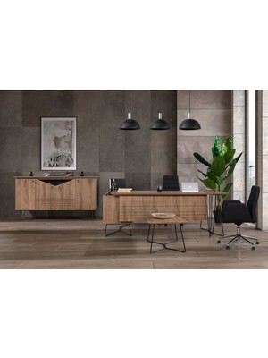 Bubu Home Halfeti Ud Ofis Masa Takımı Makam Odası Takımı Ofis Masası