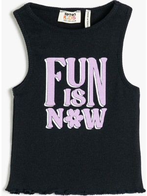 Koton Atlet Kolsuz Baskılı Ribanalı Pamuk Karışımlı