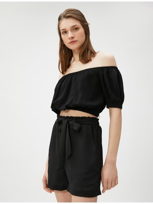 Koton Cepli Kuşaklı Şort