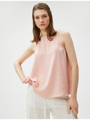 Koton Basic Atlet Kolsuz Halter Yaka