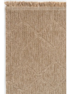 Hoom Rugs Bej Jüt Kilim - Doğal ve Şık Salon Halısı - Hoom Rugs India 669