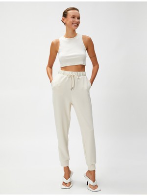 Koton Jogger Pantolon Modal Karışımlı Beli Bağlamalı