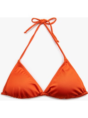 Koton Üçgün Bikini Üstü Boyundan Bağlamalı Kaplı