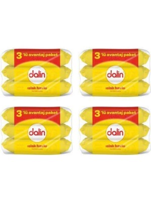 Dalin Islak Havlu-Mendil 56 Yaprak x 12 Adet