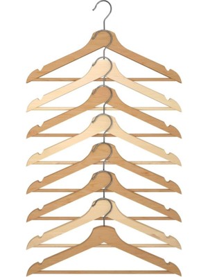IKEA Bumerang Giysi Askısı Naturel 8'li