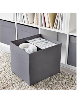 IKEA Düzenleyici Kutu Koyu Gri (33X38X33) Saklama