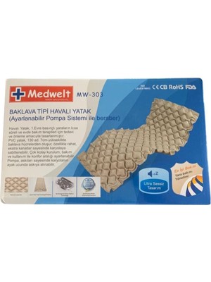 Medwelt Baklava Tipi Havalı Yatak Mw-303