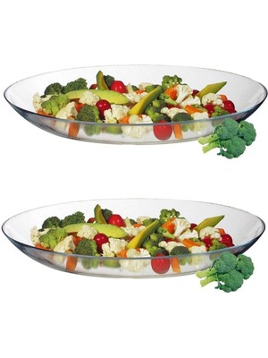 Paşabahçe 10358 Invitation 2 Li Oval Servis Kayık Tabak 25 Cm. FMA05206