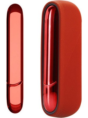 Zigver Renkli Durumda Iqos Için 3 Duo Kollu Iqos Için 3.0 Yan Kapak Dekorasyon Durumda Koruma Kapağı Red