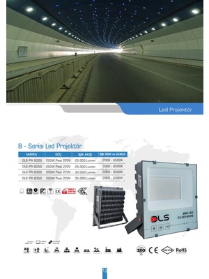 DLS LED Projektör Smd 200W Beyaz