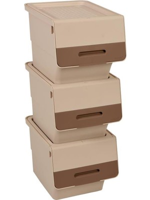 Motek MT07 Organızer Tekerlekli Eşya ve Erzak Kutusu 3katlı 3X12 Lt