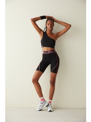 Renkli Slogan Detaylı Tayt-Prince Koleksiyonu