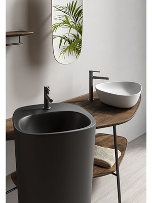 VitrA Origin A4255836WTC Lavabo Bataryası (Yüksek Large) Mat Siyah