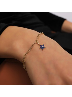 Tufanlar Kuyumculuk Altın Mavi Yıldız Bileklik