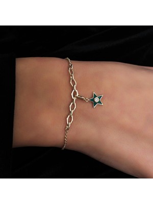 Tufanlar Kuyumculuk Taşlı Yeşil Bileklik