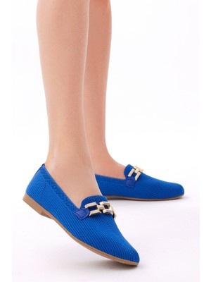 Tonny Black Kadın Rahat Kalıp Tokalı Örgü Babet