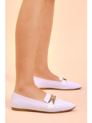 Tonny Black Kadın Rahat Kalıp Tokalı Örgü Babet