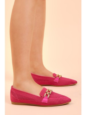 Tonny Black Kadın Rahat Kalıp Tokalı Örgü Babet