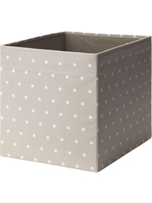 IKEA Dröna Kutu Bej Renkli 33x38x33 cm Eşya Saklama Kutusu Pratik Kullanım İçin
