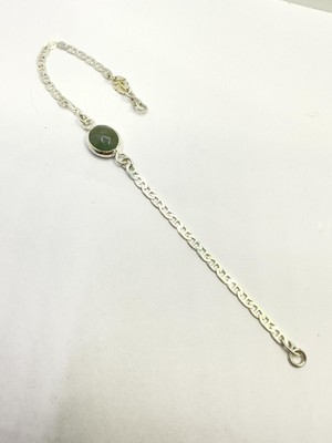 Ayla Gallery Jewelry Akuamarin Doğaltaş Gümüş Bileklik